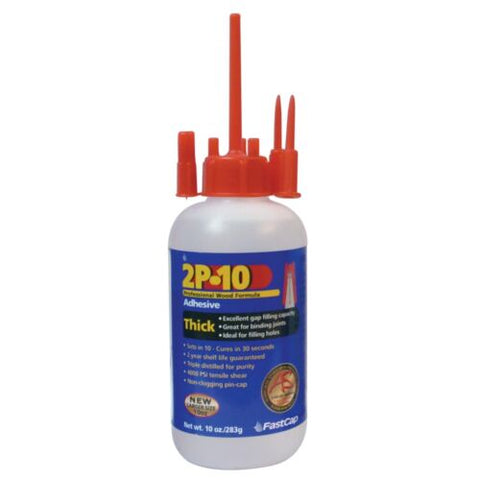 FastCap 2P-10 RT 10 oz Rubberized All Purpose Wood Formula Adhesive, Thick