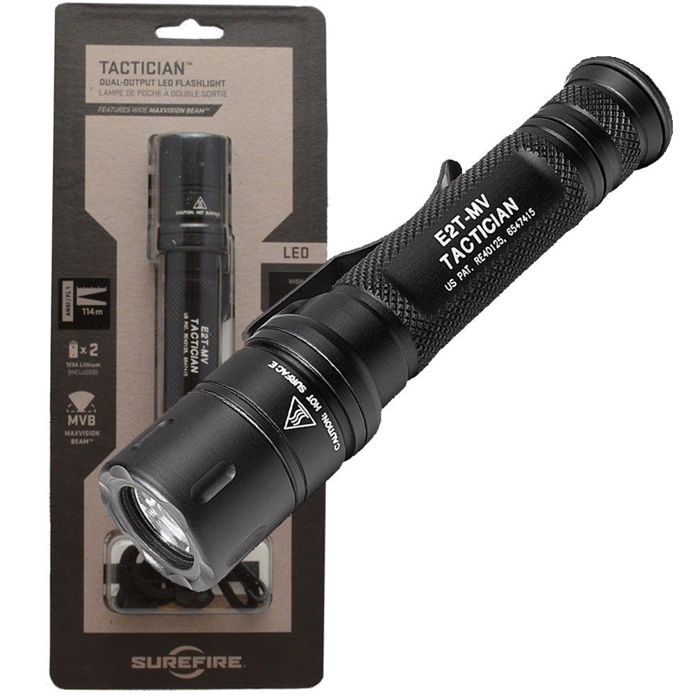 SureFire - Tactician Dual-Output MaxVision Beam LED Flashlight E2T-MV - Tactical