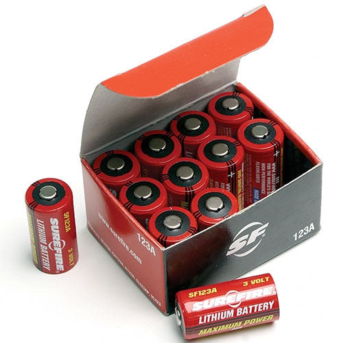 12 pack Surefire CR123A Lithium 3V Battery – LightJunction