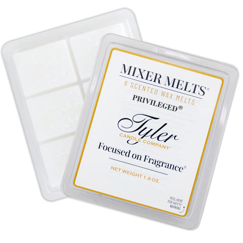 Tyler Candle Mixer Melts, Privileged Scent, 6 Piece Scented Wax Tarts