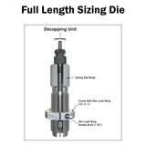Forster Products Ultra Die Set, Full Length Sizing Die & Ultra Micrometer Seater Die