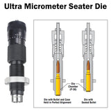 Forster Products Ultra Die Set, Full Length Sizing Die & Ultra Micrometer Seater Die