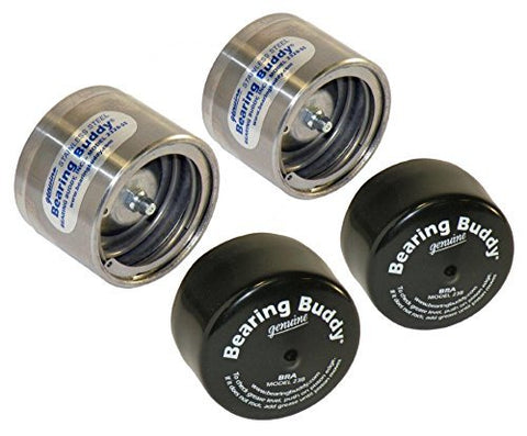 Bearing Buddy Stainless Steel Bearing Protectors (2.328" Diameter) with Bras - Pair