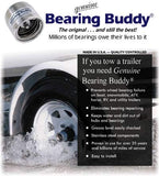 Bearing Buddy Wheel Bearing Protector, Chrome, 2 Pairs with Bra, 1.980"