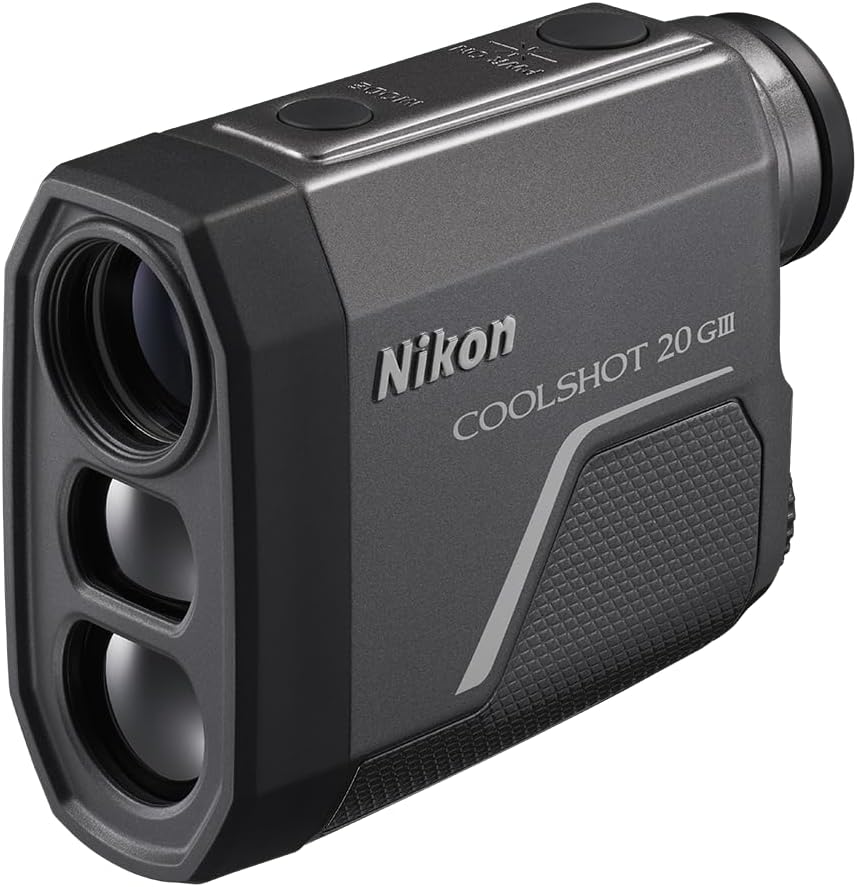 Nikon COOLSHOT 20i GIII Golf Rangefinder | Rainproof Laser rangefinder with Slope, Locked On Quake and 5 Year Warranty | Official Nikon USA Model
