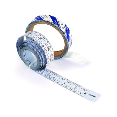 FastCap Peel & Stick Standard/Metric Measuring Tape, 16' Length, 7/8" Width