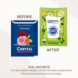Chrysal Clear Cut-Flower 5g Food Packets, Supplies for Fresh Flowers - 100 Count