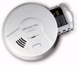 Universal Security Instruments Hardwired Ionization Smoke and Fire Alarm with Battery Backup, Model 5304