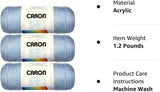 Caron Simply Soft Yarn Solids (3-Pack) Light Country Blue H97003-9709