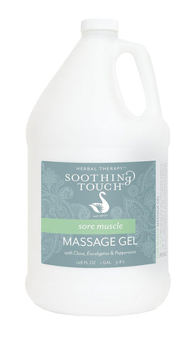 Soothing Touch Sore Muscle Massage Gel, Clove/Eucalyptus/Peppermint, 128 Ounce