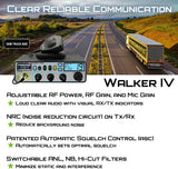 President Walker IV FCC AM/FM Trucker CB Radio with Automatic SWR/SWR Protection