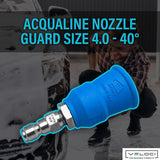 MTM Hydro Acqualine Pressure Washer Nozzle Guard Holder Tips Protector with 1/4” Quick Coupler Plug, 40 Degrees 4.0