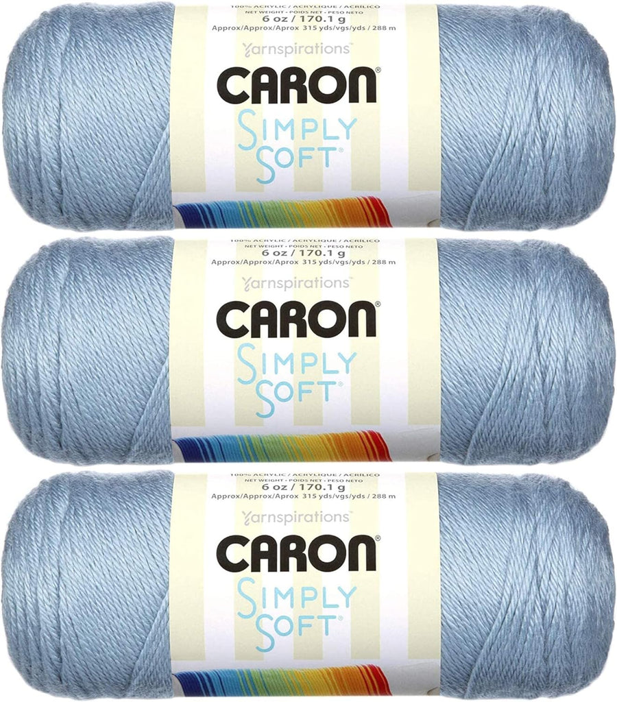 Caron Simply Soft Yarn Solids (3-Pack) Light Country Blue H97003-9709