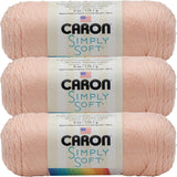 Caron Simply Soft Yarn Solids (3-Pack) Light Country Peach H97003-9737