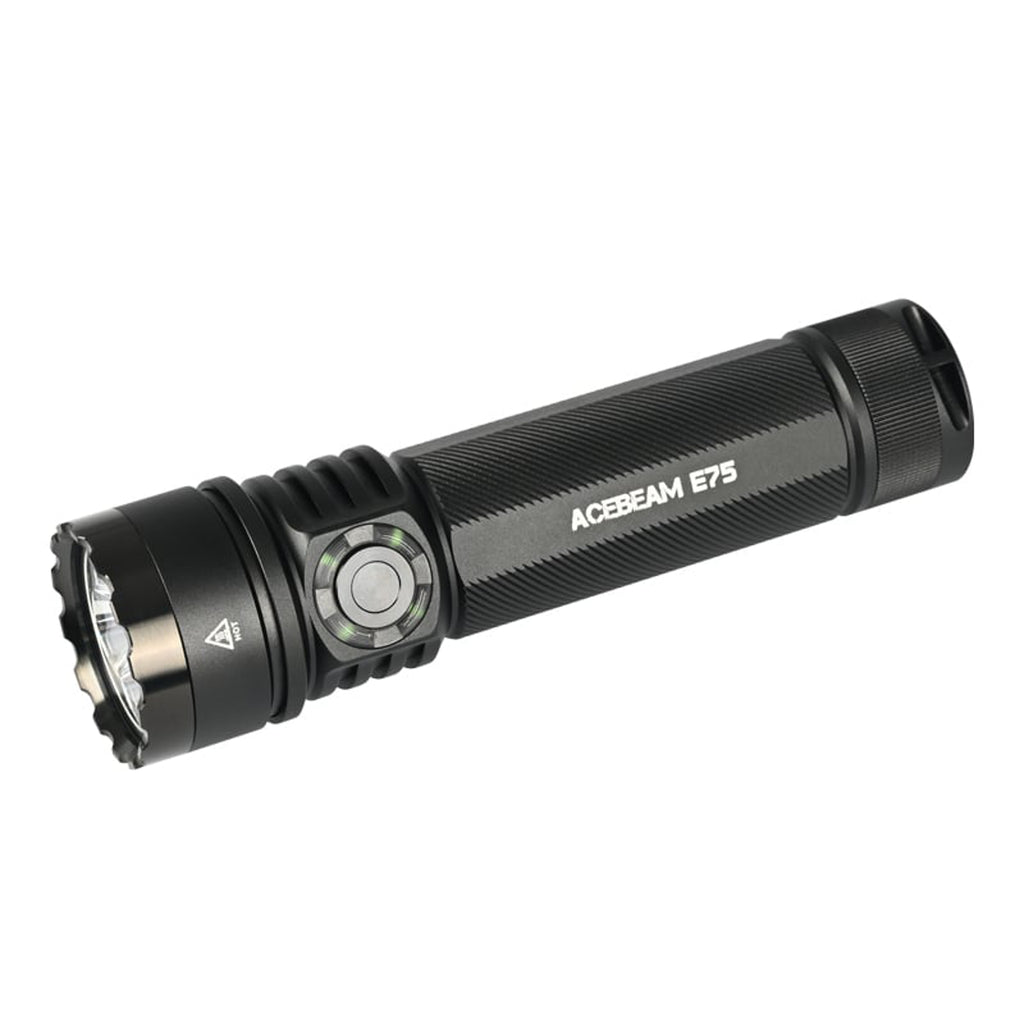 ACEBEAM E75 4500 High Lumens Flashlight with Magnetic Base, 4500 Lumens Quad LED, 6500K Temperature, IP68 Waterproof, High Strength and Impact Resistant