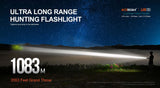 ACEBEAM L19 2.0 Long Range Hunting Flashlight, 2200 Lumens, Dual Switch, 3553 Feet Range, IP68 Dust & Waterproof, Moonlight Mode
