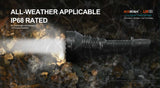 ACEBEAM L19 2.0 Long Range Hunting Flashlight, 2200 Lumens, Dual Switch, 3553 Feet Range, IP68 Dust & Waterproof, Moonlight Mode