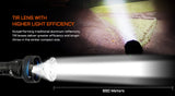 ACEBEAM L35 2.0 High Performance Flashlight, Black, 5000 Lumens, IP68 Dust & Waterproof, 650 Meter Throw, Stainless Steel Bezel