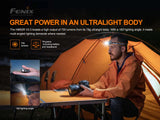 Fenix HM50R V2.0 Headlamp, 700 Lumens, White LED Light with Red Light, Detachable Right Angle Flashlight, Lockout Function, 377 Feet Range