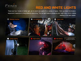 Fenix HM50R V2.0 Headlamp, 700 Lumens, White LED Light with Red Light, Detachable Right Angle Flashlight, Lockout Function, 377 Feet Range