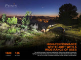 Fenix HM70R Headlamp, 1600 Lumens, High CRI White and Red Beams, 6000K, IP68 Waterproof, Large Thumb-Sized Switch, White, Neutral White, & RED Lights