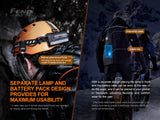 Fenix HP30R v2.0 Rechargeable Headlamp, 3000 Lumen Heavy-Duty with Spotlight & Floodlight