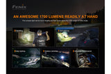 Fenix PD35 V3 1700 Lumen LED Tactical Flashlight, IP68 Waterproof, Aircraft Aluminum Construction, with Holster