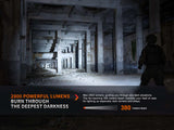 Fenix PD36R Pro High Lumen Tactical Flashlight, 2800 Lumens, Dual Rear Switches, Rechargeable