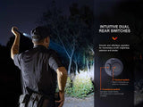 Fenix PD36R Pro High Lumen Tactical Flashlight, 2800 Lumens, Dual Rear Switches, Rechargeable