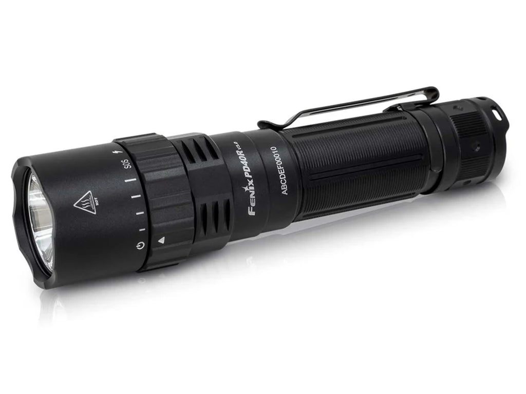 Fenix PD40R V3.0 3000 Lumens Tactical Flashlight, Rechargeable, Single-Handed Operation, Long Throw Police Duty Light