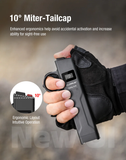 klarus FlatTac X1 Tactical Flashlight with Ring, 4200 Lumens EDC Flashlight, Slim USB-C Rechargeable, IPX6 Waterproof with Tactical Dual Switch & Clip, Compact Flat Design