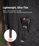 klarus FlatTac X1 Tactical Flashlight with Ring, 4200 Lumens EDC Flashlight, Slim USB-C Rechargeable, IPX6 Waterproof with Tactical Dual Switch & Clip, Compact Flat Design