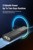 klarus FlatTac X1 Tactical Flashlight with Ring, 4200 Lumens EDC Flashlight, Slim USB-C Rechargeable, IPX6 Waterproof with Tactical Dual Switch & Clip, Compact Flat Design