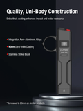 klarus FlatTac X1 Tactical Flashlight with Ring, 4200 Lumens EDC Flashlight, Slim USB-C Rechargeable, IPX6 Waterproof with Tactical Dual Switch & Clip, Compact Flat Design
