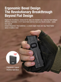 klarus FlatTac X2 Ultra-Thin Palm-Sized EDC Tactical Flashlight, 3000 Lumens, Compact & Mighty Pocket Light, USB-C Rechargeable, Dual Switch, OLED, IPX6