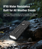 klarus FlatTac X2 Ultra-Thin Palm-Sized EDC Tactical Flashlight, 3000 Lumens, Compact & Mighty Pocket Light, USB-C Rechargeable, Dual Switch, OLED, IPX6