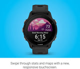 Garmin Forrunner 955 Solar, GPS Running Smartwatch for Triathletes, Black
