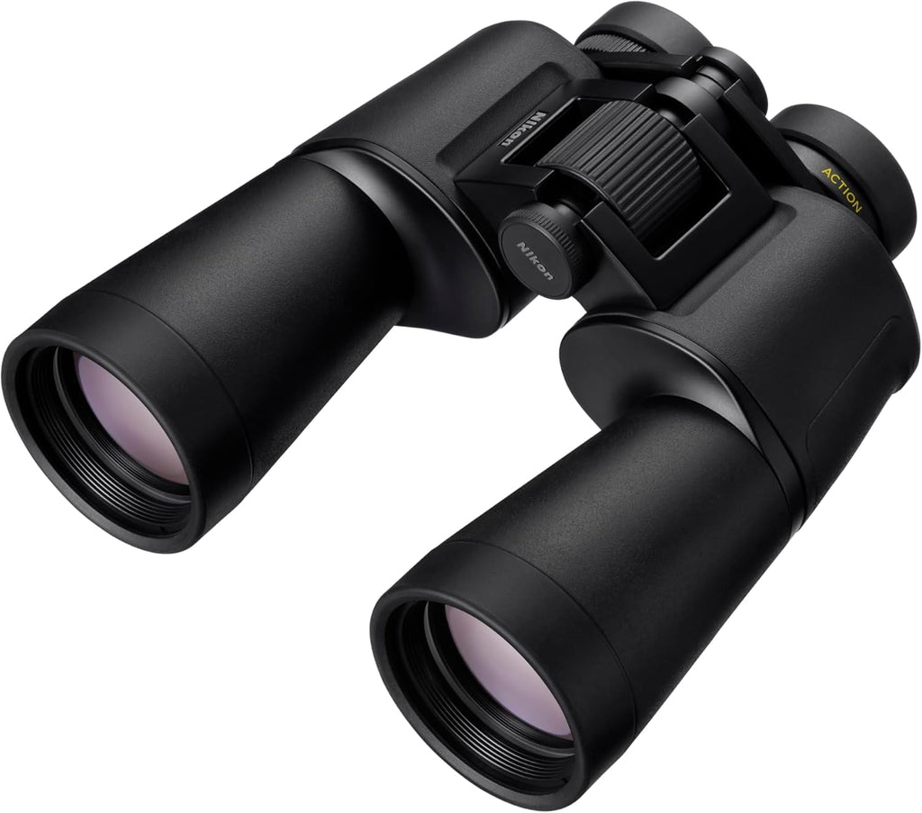 Nikon Action 10x50 Binocular | Multilayer-Coated Nikon Optics, 50mm Objective Lenses, 10X Power, Turn-and-Slide Adjustable Eyecups and Tripod-Ready