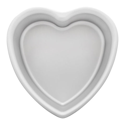 Fat Daddio's Anodized Aluminum Heart Cake Pan, 8" x 3"
