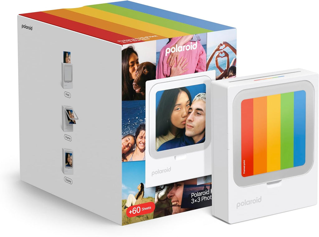 Polaroid Hi-Print - Bluetooth Connected 3x3 Photo Dye-Sublimation Printer - 60 Photo Sheets Included