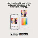 Polaroid Hi-Print - Bluetooth Connected 3x3 Photo Dye-Sublimation Printer - 60 Photo Sheets Included