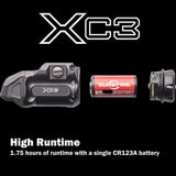 SureFire XC3 Compact WeaponLight - 550 Lumens - Lightweight, Compact, & Robust - Ambidextrous Tactile Switch