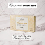 Tyler Candle Glamorous Dryer Sheets, Diva Fragrance, 80 Sheets, Fabric Softener, Reduce Static Cling, Great For Clothing