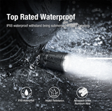 klarus XT11GT Pro V3 3300 Lumens Tactical Flashlight, 1345 Feet Beam, Dual Switch, Double Reinforced Bezel, IPX8 Waterproof, Single Hand Control
