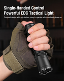 klarus XT11GT Pro V3 3300 Lumens Tactical Flashlight, 1345 Feet Beam, Dual Switch, Double Reinforced Bezel, IPX8 Waterproof, Single Hand Control