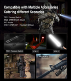 klarus XT11GT Pro V3 3300 Lumens Tactical Flashlight, 1345 Feet Beam, Dual Switch, Double Reinforced Bezel, IPX8 Waterproof, Single Hand Control