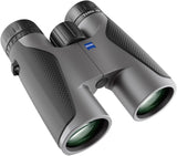 ZEISS Terra ED Binoculars 10x42 Waterproof, and Fast Focusing with Coated Glass for Optimal Clarity in All Weather Conditions for Bird Watching, Hunting, Sightseeing, Grey