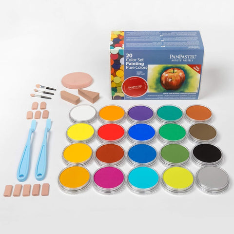 Panpastel Ultra Soft Artist Pastel Painting Set, Set of 20 w/ Sofft Tools