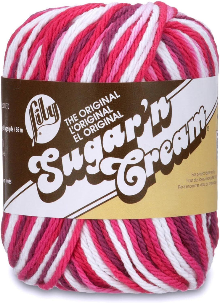 Lily Sugar 'N Cream Yarn, 2oz, Gauge 4 Medium, 100% Cotton, Love
