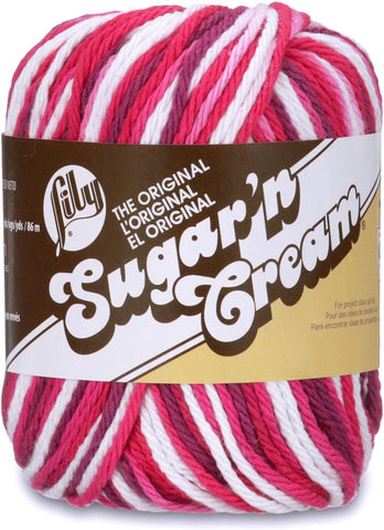 Lily Sugar 'N Cream Yarn, 2oz, Gauge 4 Medium, 100% Cotton, Love